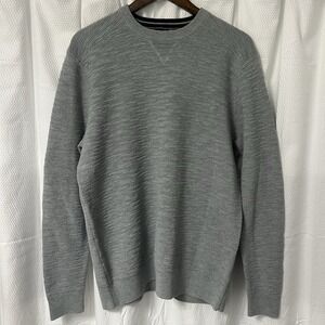 Smartwool Sweater Mens Large Merino Wool Crew Neck Gray Long Sleeve Outdoor READ